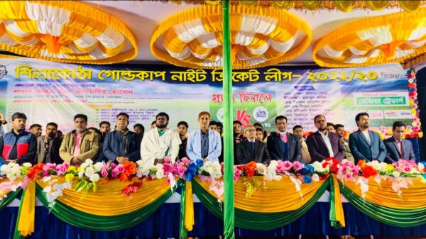 শিলাকোঠায় গোল্ডকাপ নাইট ক্রিকেট লীগের ফাইনাল খেলা অনুষ্ঠিত